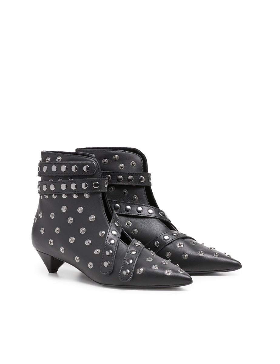 stivaletto snap nero - alchimia - stivaletto