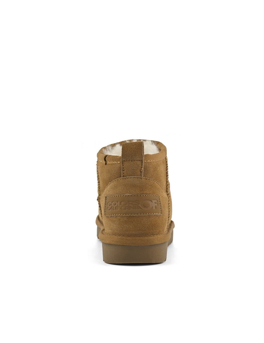 stivaletto suede montone biscotto - colors of california - stivaletto