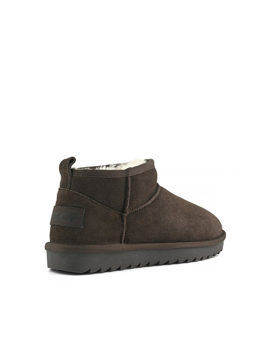 stivaletto suede montone caffè - colors of california - stivaletto