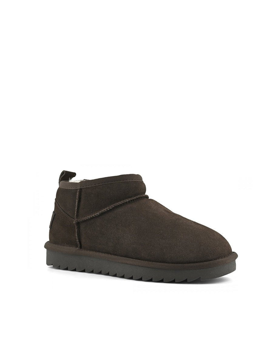 stivaletto suede montone caffè - colors of california - stivaletto