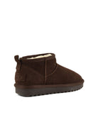 stivaletto suede montone marrone cioccolato - colors of california - stivaletto