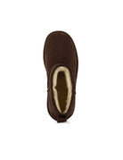 stivaletto suede montone marrone cioccolato - colors of california - stivaletto