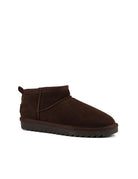 stivaletto suede montone marrone cioccolato - colors of california - stivaletto
