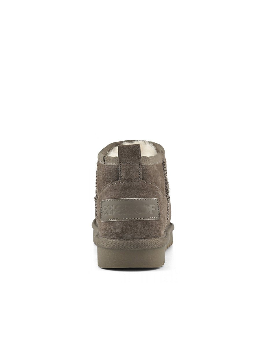 stivaletto suede montone taupe - colors of california - stivaletto