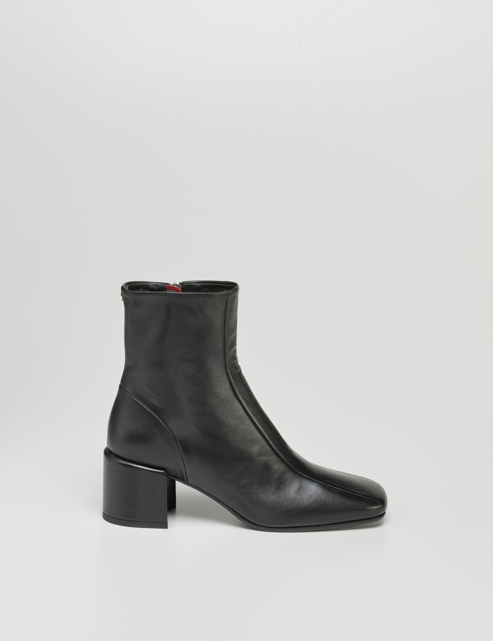 stivaletto tacco quadrato nero - Frida SRL