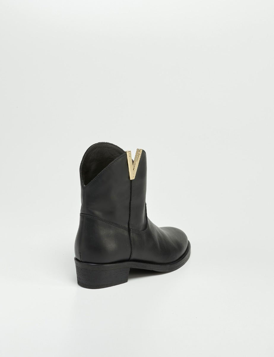 stivaletto texano nappa nero - Frida SRL
