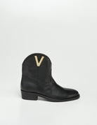 stivaletto texano nappa nero - Frida SRL