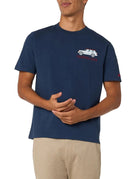 t-shirt arnott mountain lover blue navy - st. barth - t-shirt