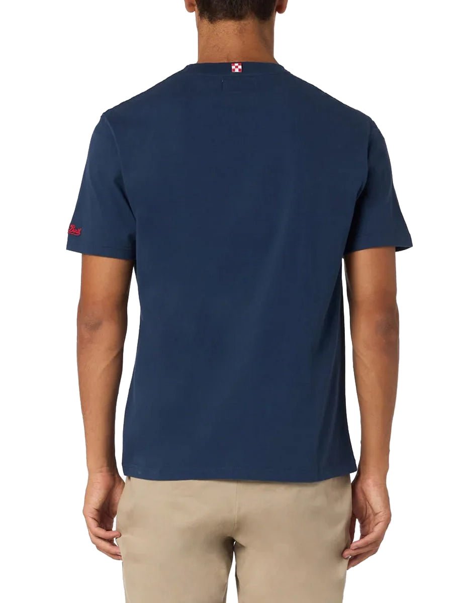 t-shirt arnott mountain lover blue navy - st. barth - t-shirt