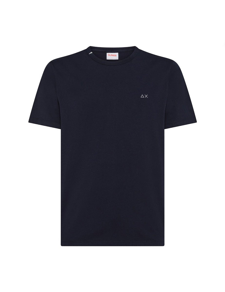 t-shirt basica blu navy - sun68 - t-shirt