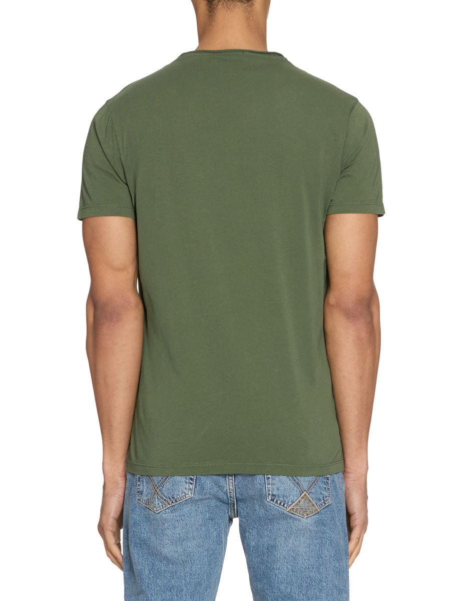t-shirt cotone collo rolle militare - daniele fiesoli - t-shirt