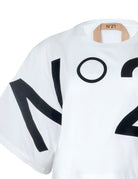 t-shirt cropped jersey bianco - Frida SRL