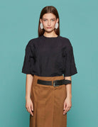 t-shirt easy t midnight navy - tibi - t-shirt