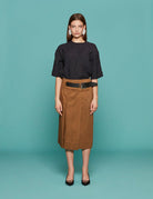 t-shirt easy t midnight navy - tibi - t-shirt