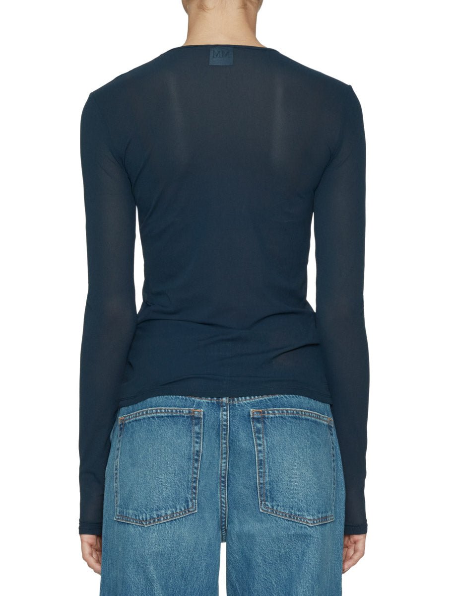 t-shirt girocollo blu - Frida SRL