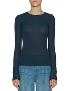 t-shirt girocollo blu - Frida SRL