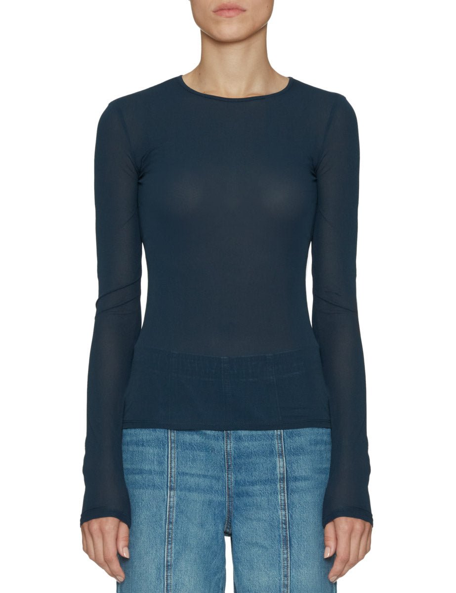 t-shirt girocollo blu - Frida SRL