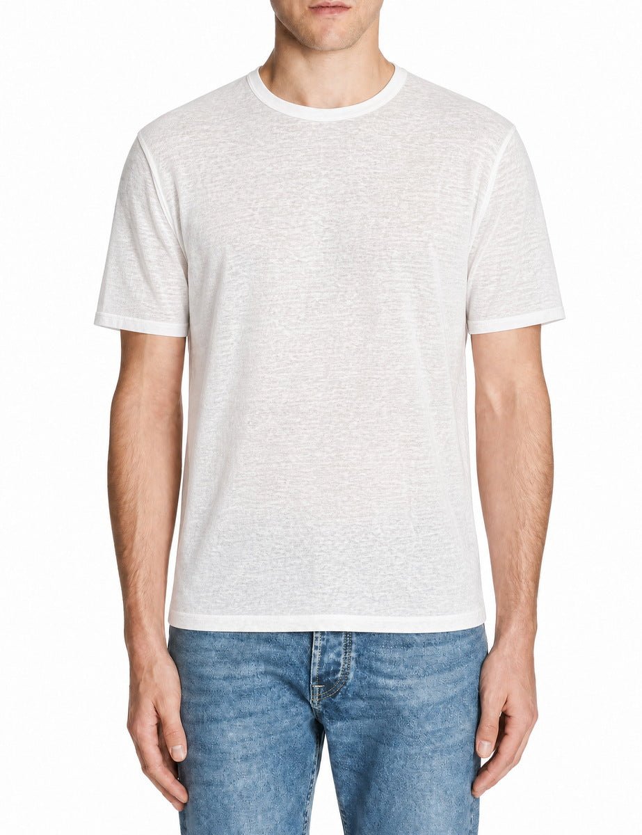 t-shirt lino bianco - daniele fiesoli - t-shirt