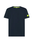 t-shirt logo manica fluo blu navy - sun68 - t-shirt