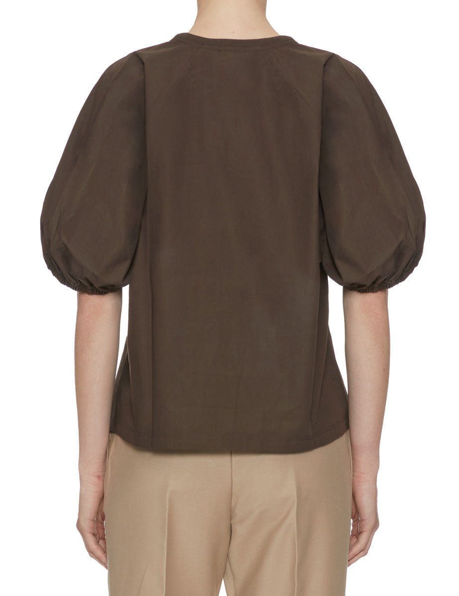 t-shirt manica a sbuffo moro - mm by max mara - t-shirt