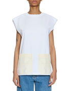 t-shirt maxy pocket bianco - Frida SRL