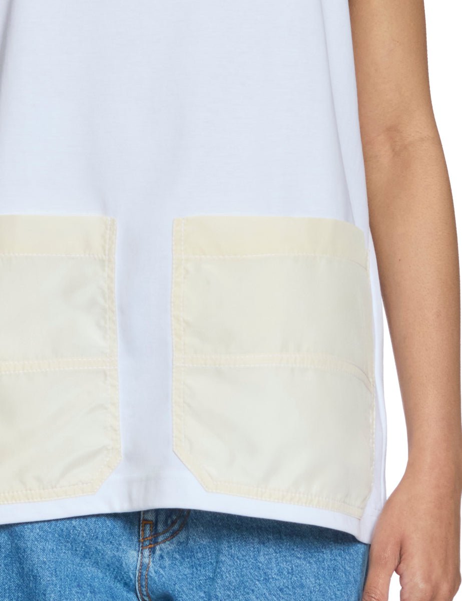 t-shirt maxy pocket bianco - Frida SRL