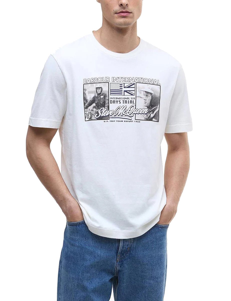 t-shirt multon whisper white - barbour - t-shirt