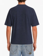 t-shirt piquet lavato blu - circolo 1901 - t-shirt