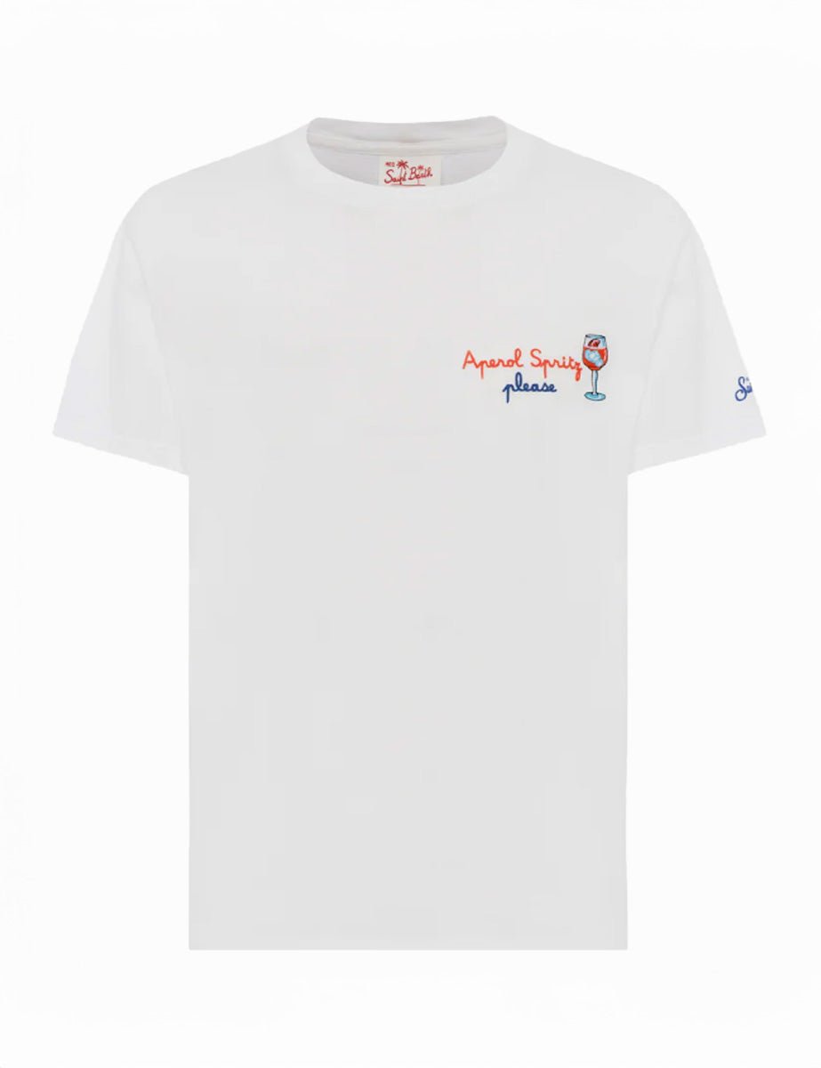 t-shirt portofino spritz please bianco - st. barth - t-shirt