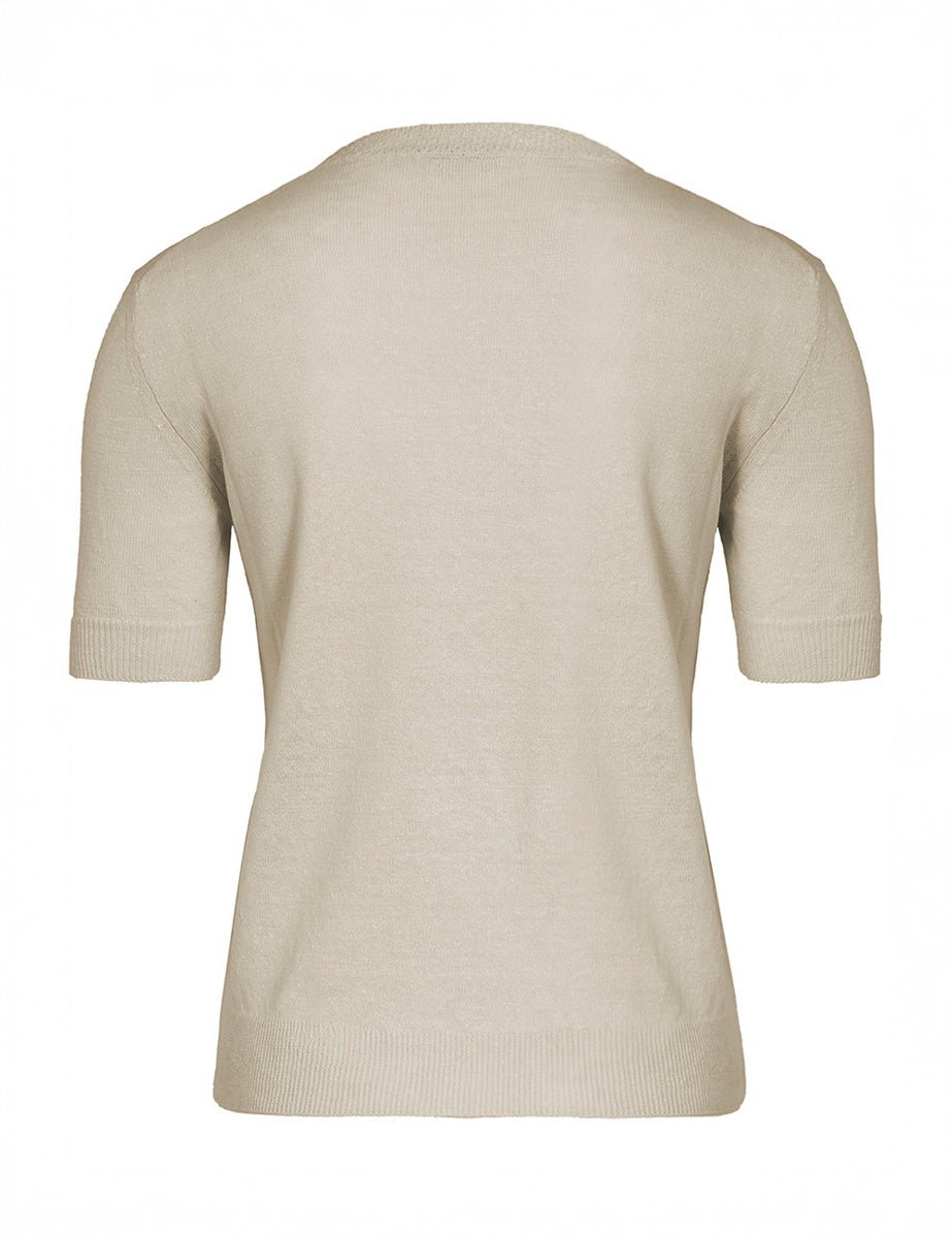 t-shirt regular fit lino avorio - slowear - t-shirt