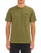 t-shirt small logo cable olive - barbour - t-shirt