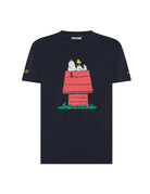 t-shirt snoopy cuccia blu - sun68 - t-shirt