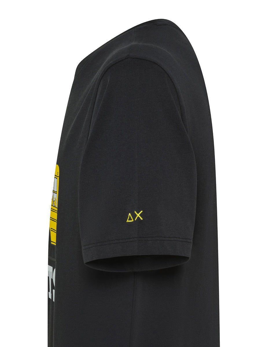 t-shirt snoopy cuccia nero - sun68 - t-shirt