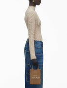 the phone tote leather camel - marc jacobs - shopper