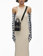 the phone tote leather nero - marc jacobs - shopper