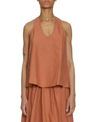 top cotone popeline terra - Frida SRL