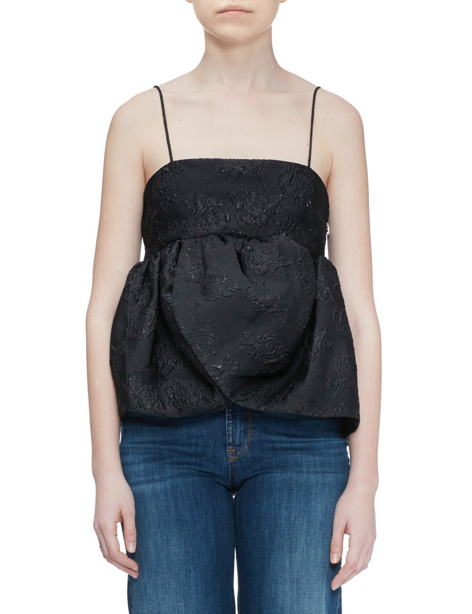 top jacquard svasato nero - rotate - top