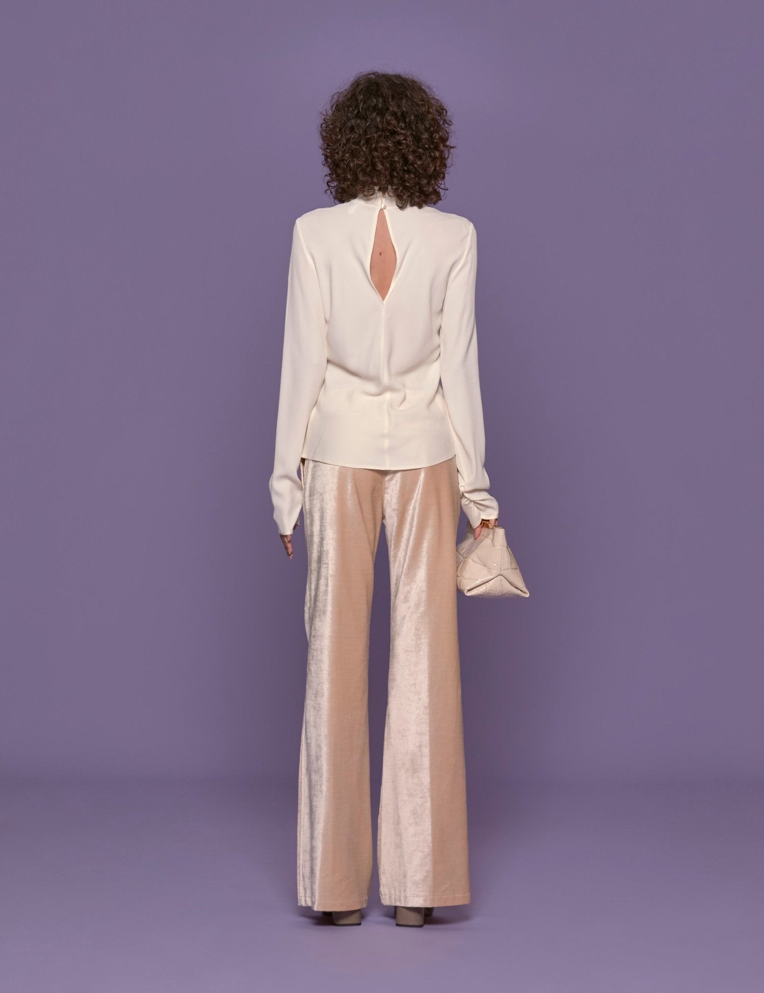 top marocain crepe bianco - Frida SRL