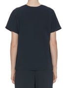 top scollo v cady fluido blu - blufrida - maglia