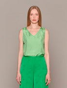 top seta habotai mint - forte forte - canotta