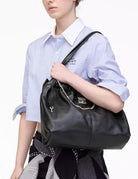 tote bag leather nero - marc jacobs - shopper