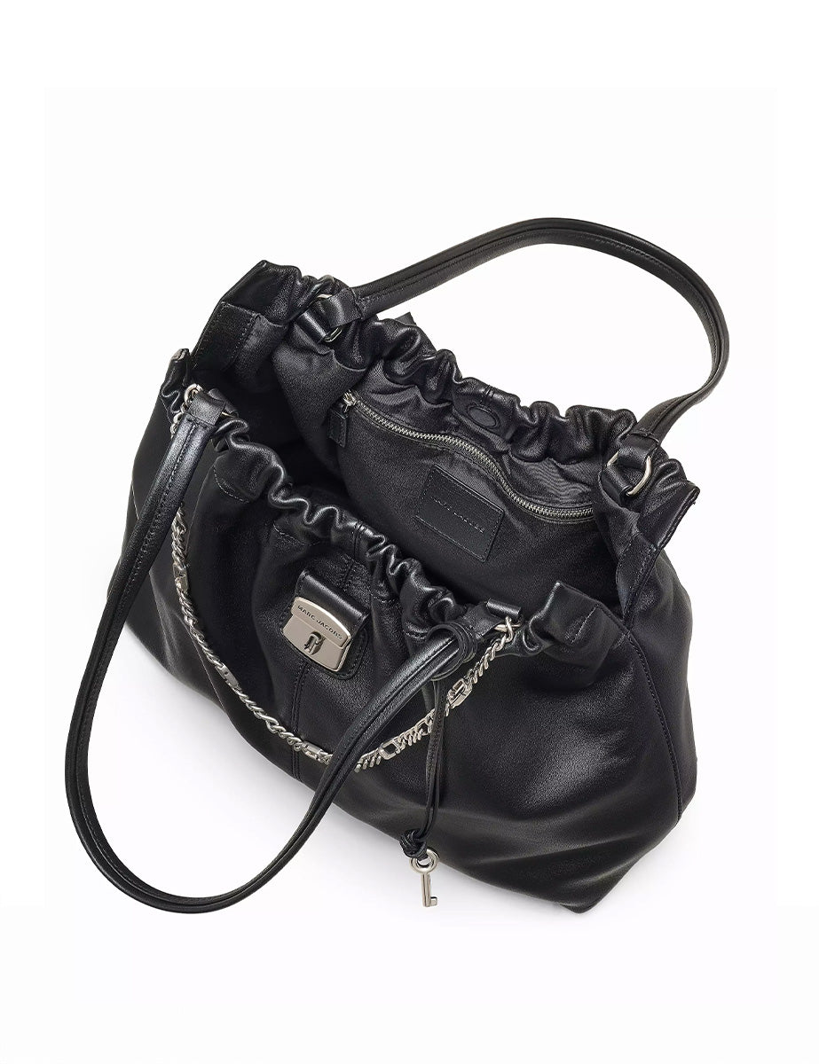 tote bag leather nero - marc jacobs - shopper