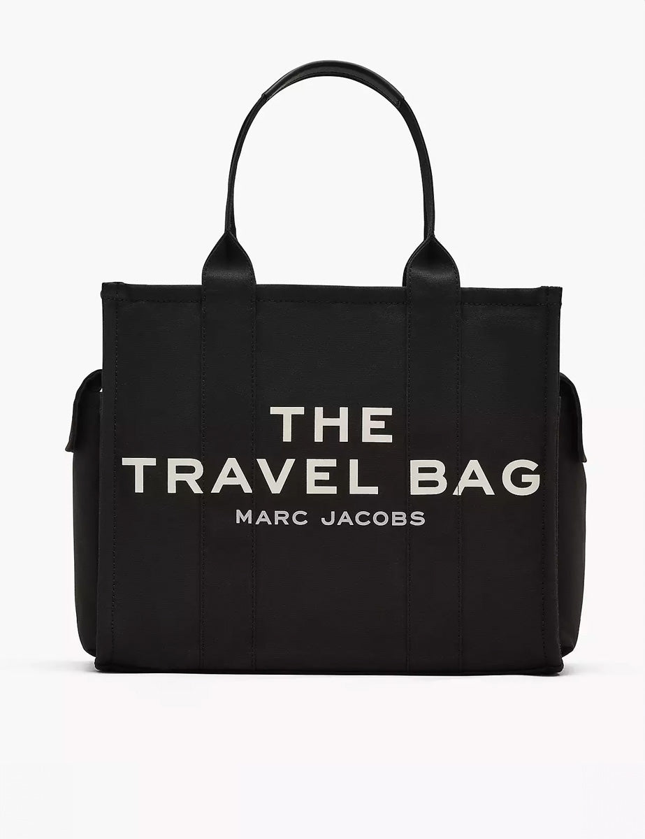 travel tote bag canvas nero - Frida SRL