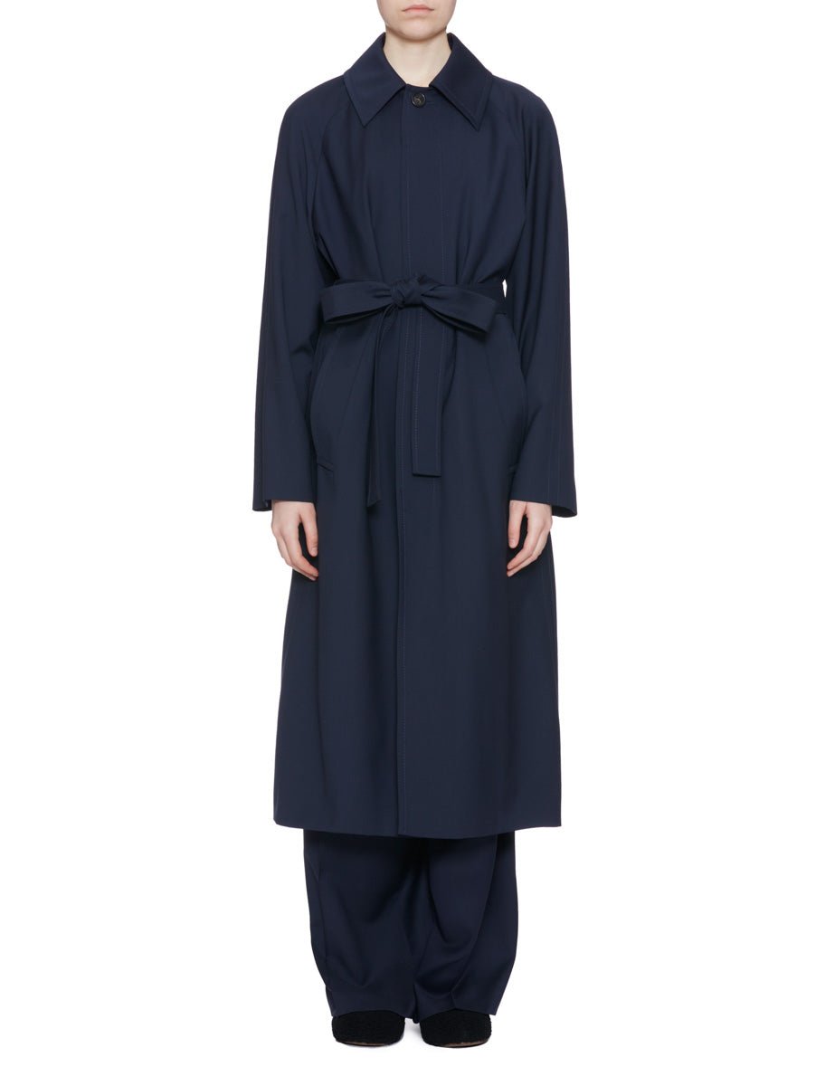 trench fresco lana blu - n21 alessandro dell'acqua - trench