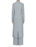 trench lino stretch grigio - alysi - trench