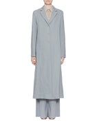 trench lino stretch grigio - alysi - trench