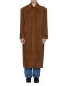 trench lungo daino kaki - alysi - trench