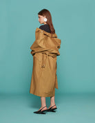 trench sculpted tan tan - tibi - trench