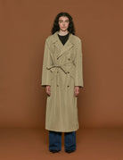 trench tech twill olive - Frida SRL