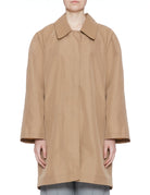 trench tecnico nylon svasato camel - alysi - trench